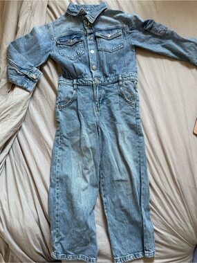 Zara kids Denim One-Piece Jumpsuit